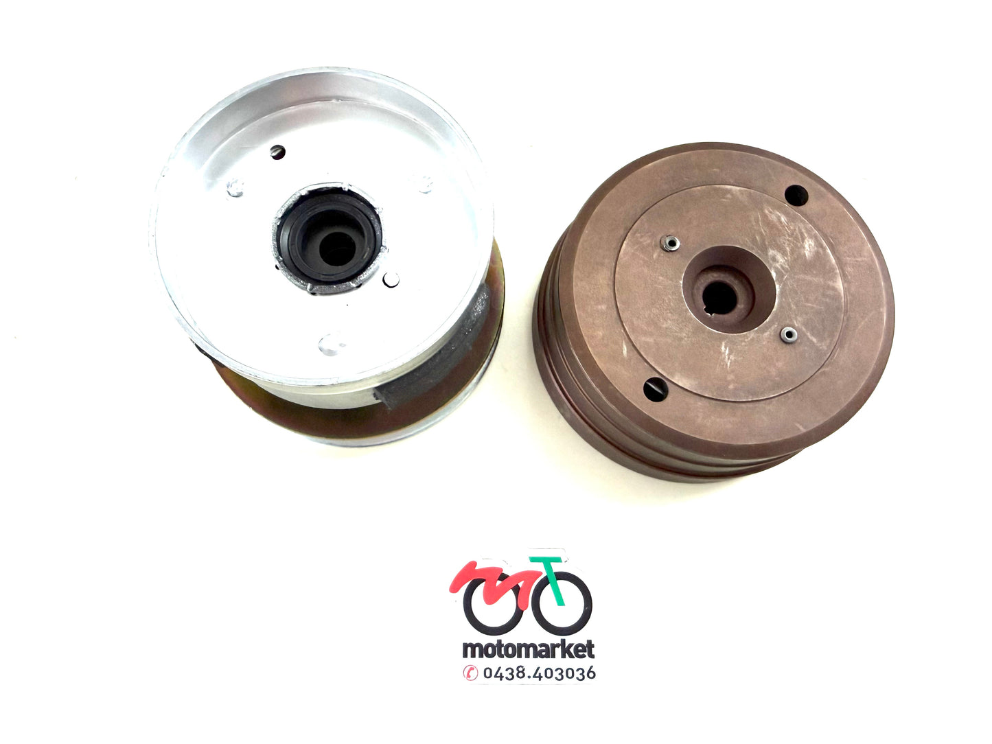 Frizione completa con pulegge da 100 Piaggio Ciao-Bravo-SI-Boxer-Grillo 50cc variatore