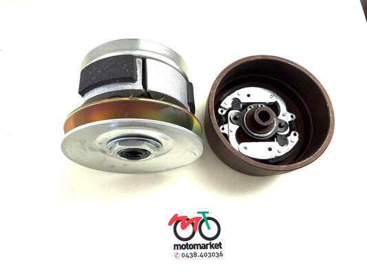Frizione completa con pulegge da 100 Piaggio Ciao-Bravo-SI-Boxer-Grillo 50cc variatore