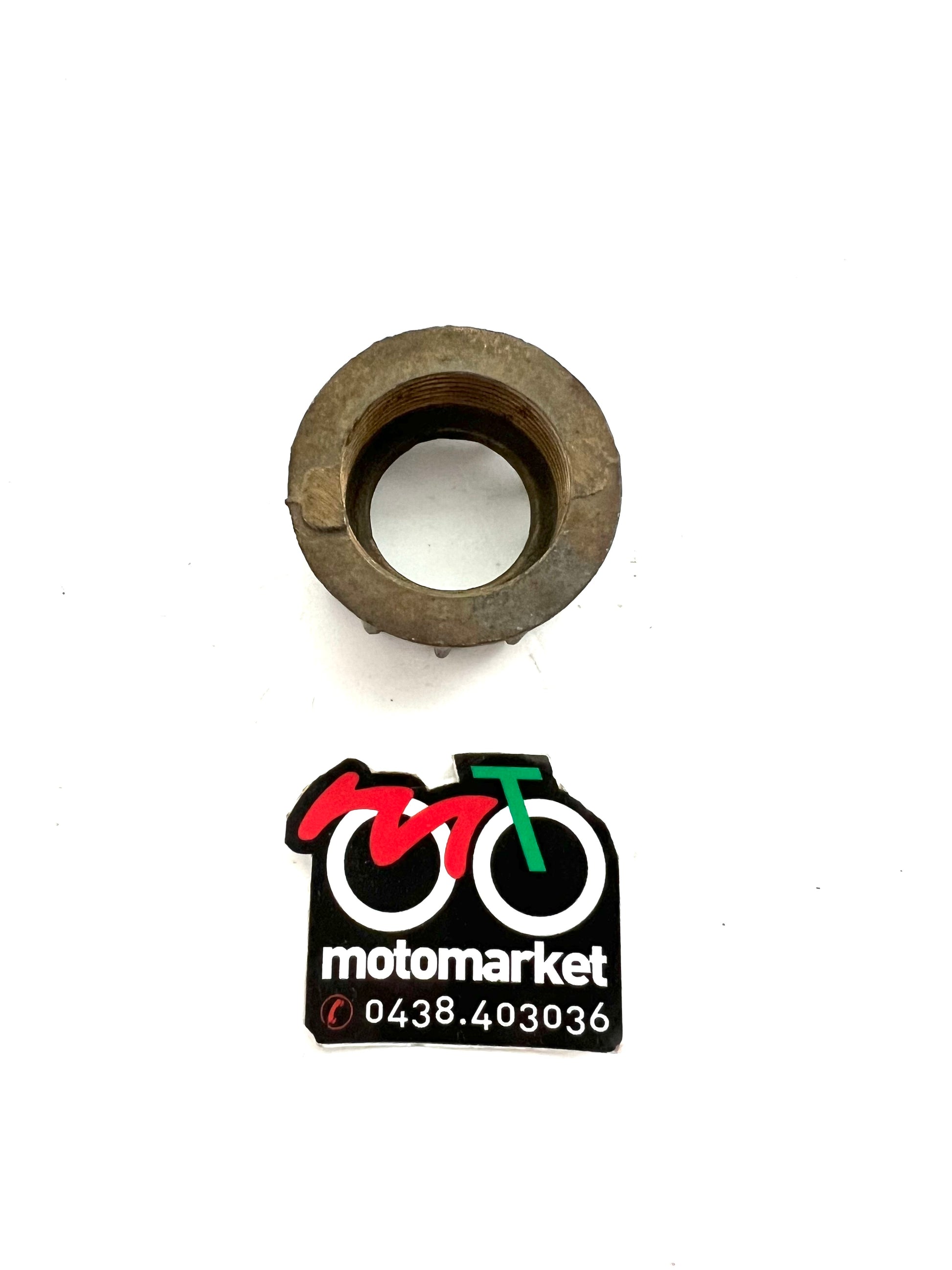 Ghiera supporto marmitta ciclomotore per collettore D.25mm filetto D.32mm art.580