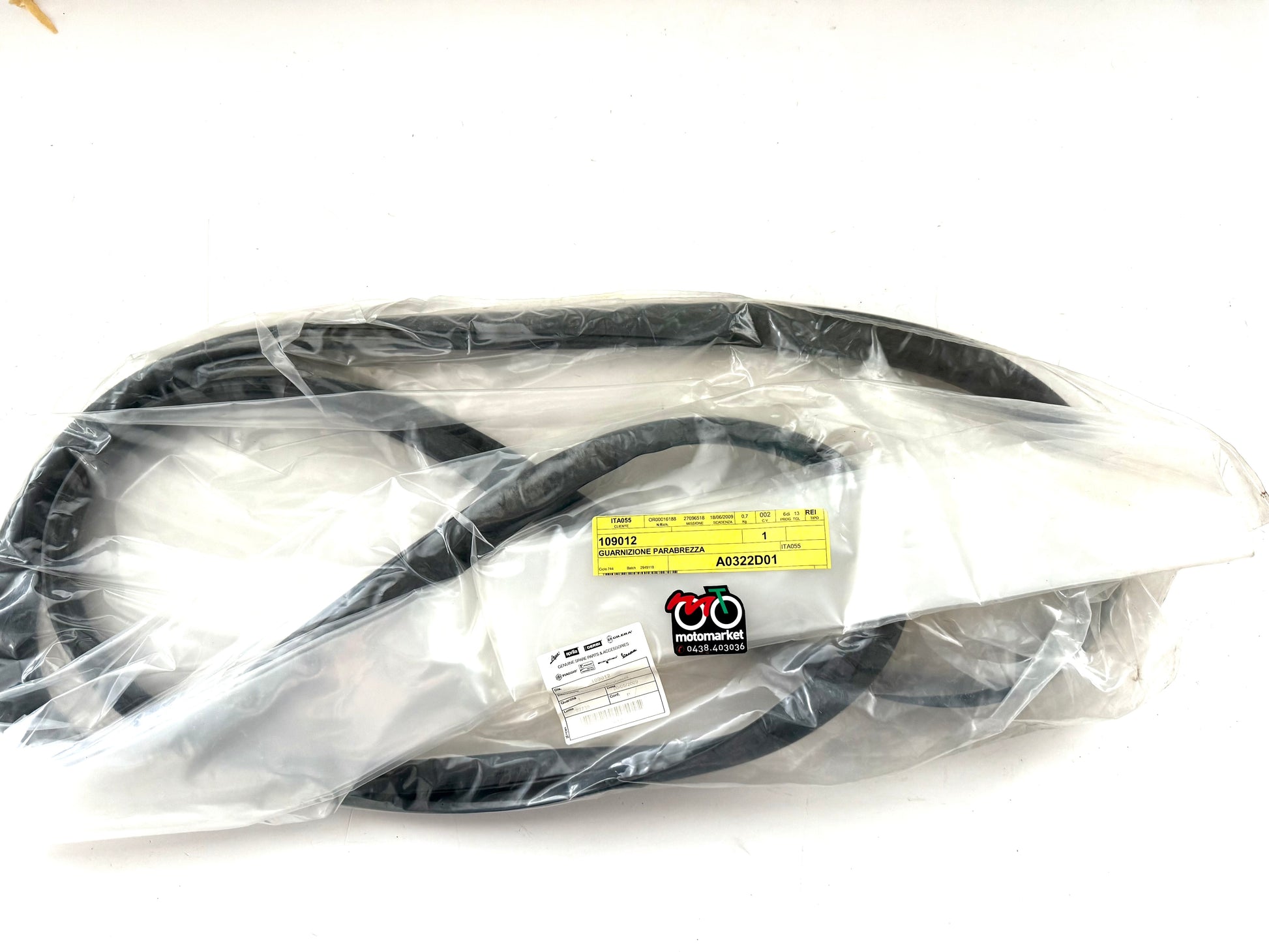 Guarnizione parabrezza  Ape P501-P601 1978/96-Ape Calessino 200-420 art.109012