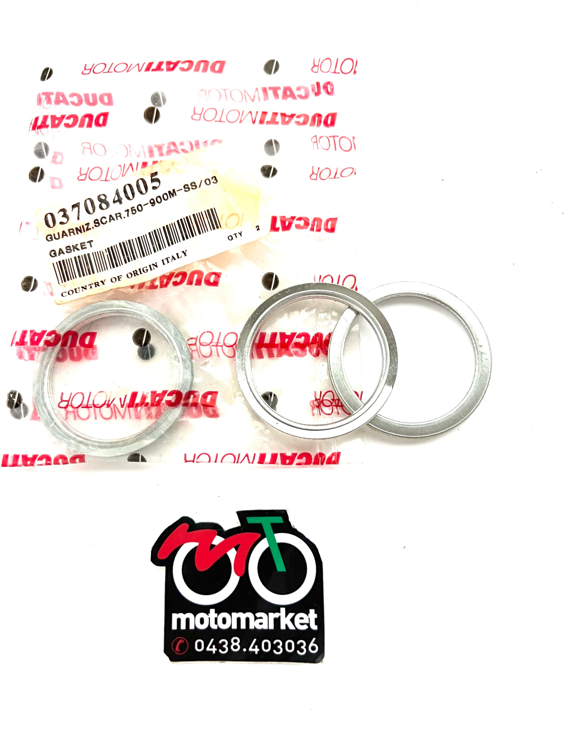 Guarnizione scarico Ducati Monster 600-750-800-900-1100-Multistrada 1000-1100 art.037084005