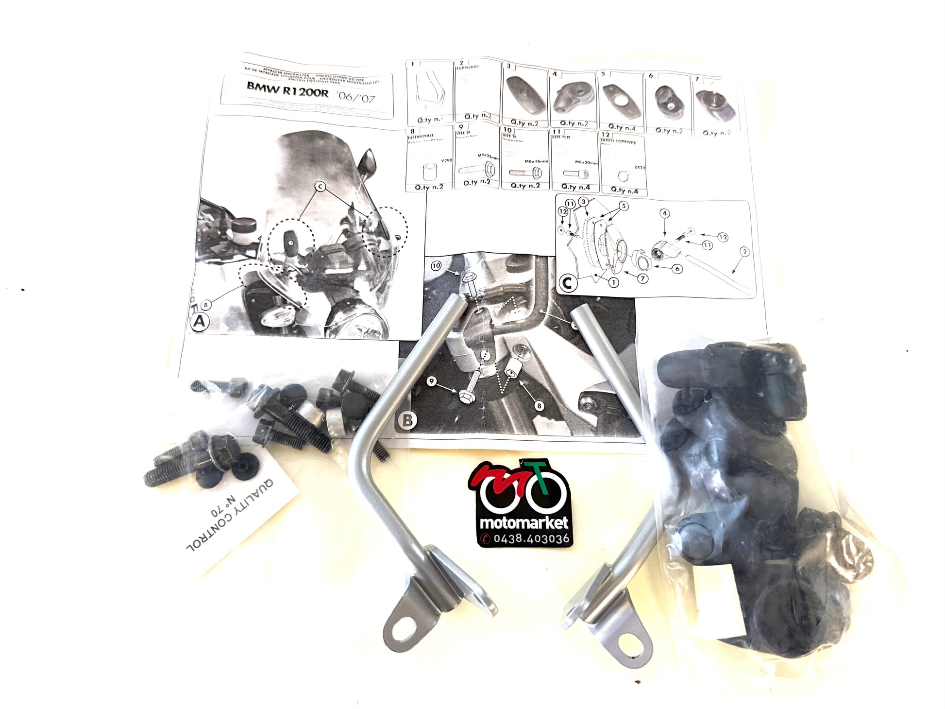 Kit attacchi paravento Givi BMW R1200R 2006/10 art.A147A
