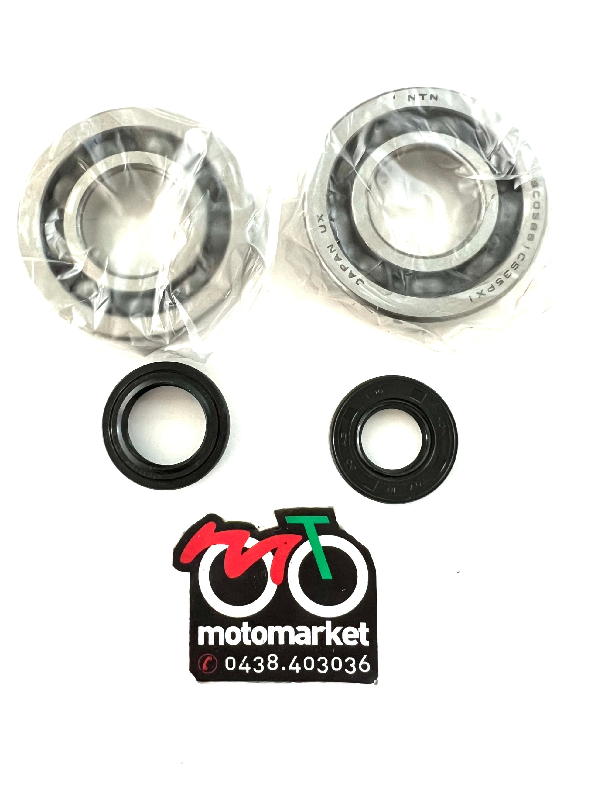 Kit cuscinetti e paraolio albero motore Peugeot 100cc 2T