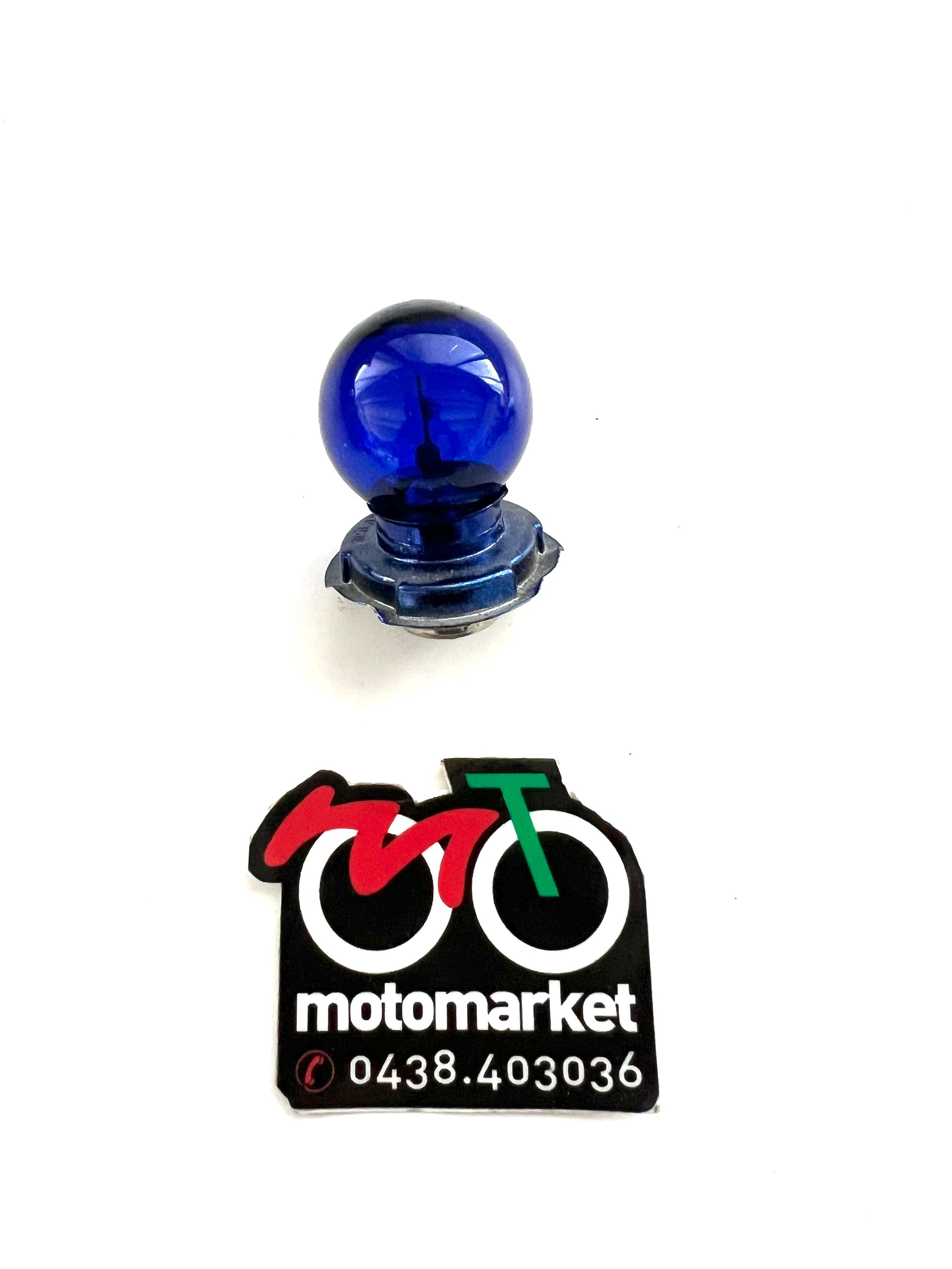 Lampada a piattello blu 12V 15 watt ciclomotore-scooter