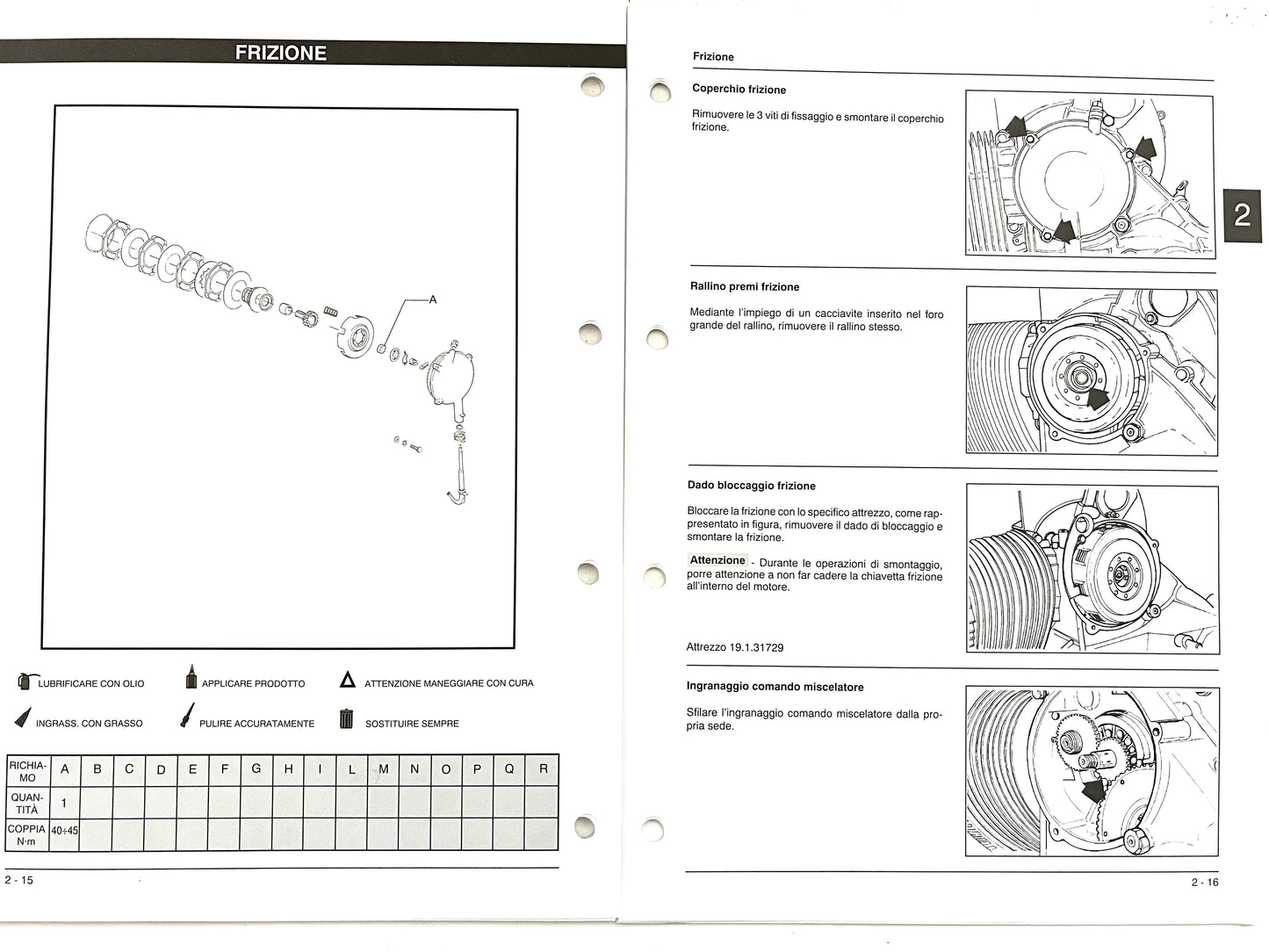 Manuale di servizio Vespa PX125-150-200cc