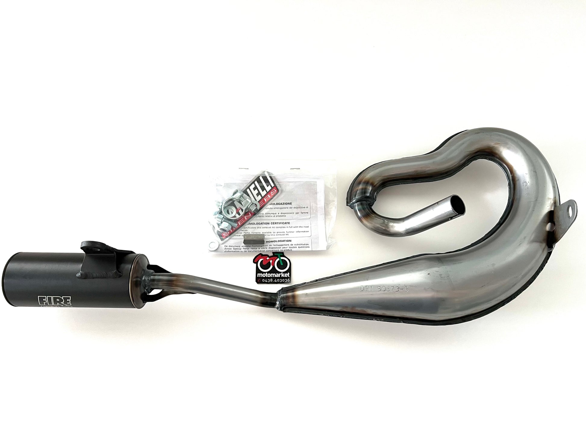 Marmitta Giannelli Fire Ciao omologata art.30508