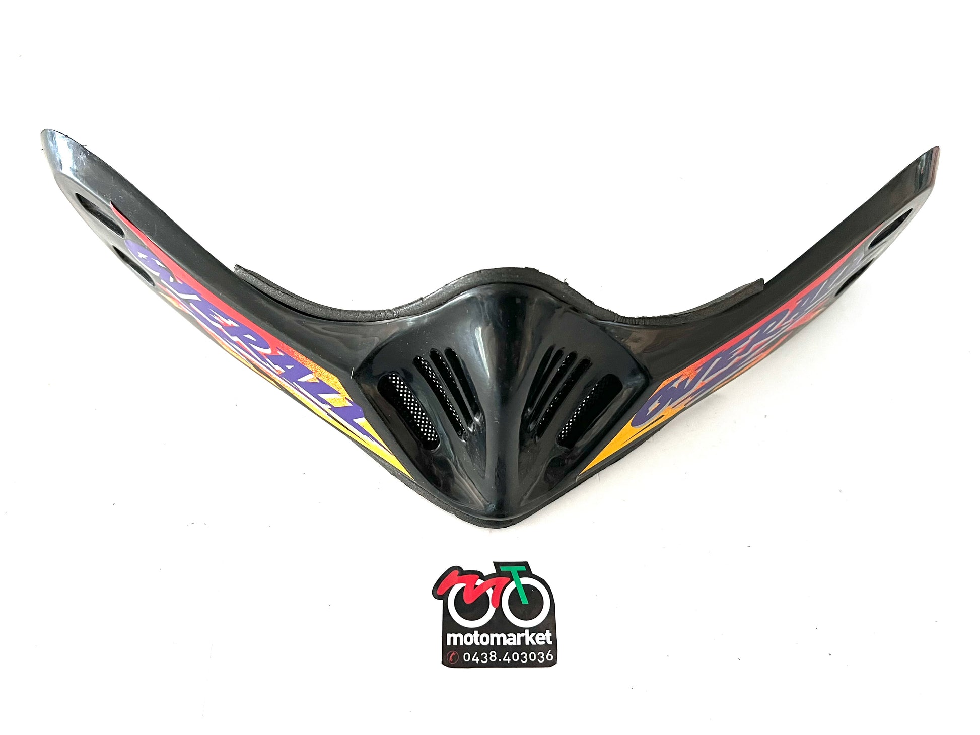 Mentoniera casco cross jet d'epoca