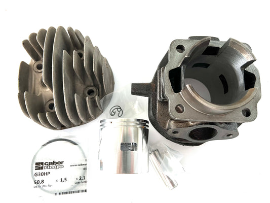 Kit cilindro modifica DR Vespa-Ape 50 cilindro rettificato pistone nuovo D.50
