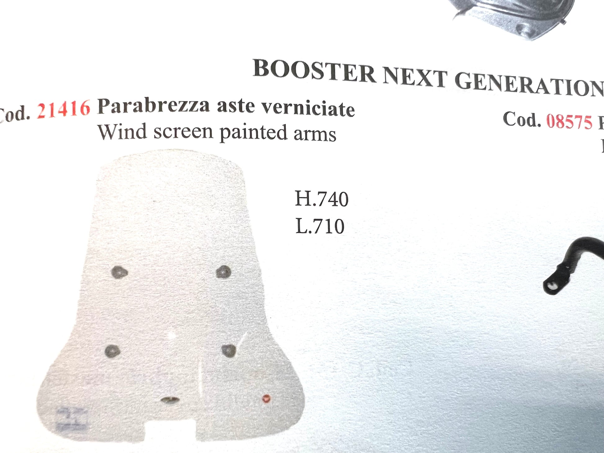 Paravento MBK Booster NG 50cc con attacchi