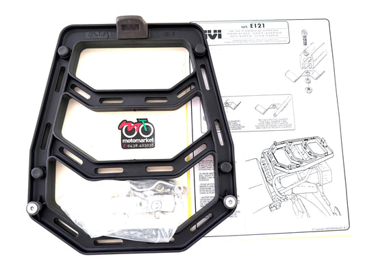 Piastra standard in alluminio per bauletti Givi Monokey art. E121