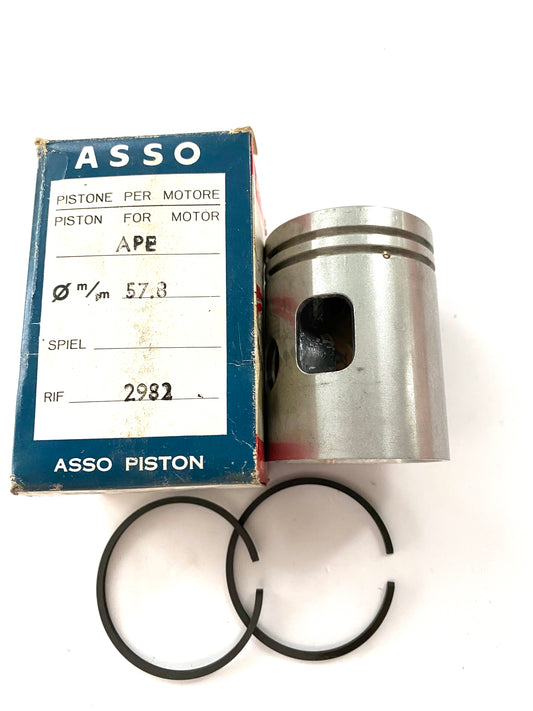 Pistone  Ape 150 AD1 AE D.57,2 spinotto 16 art.2982