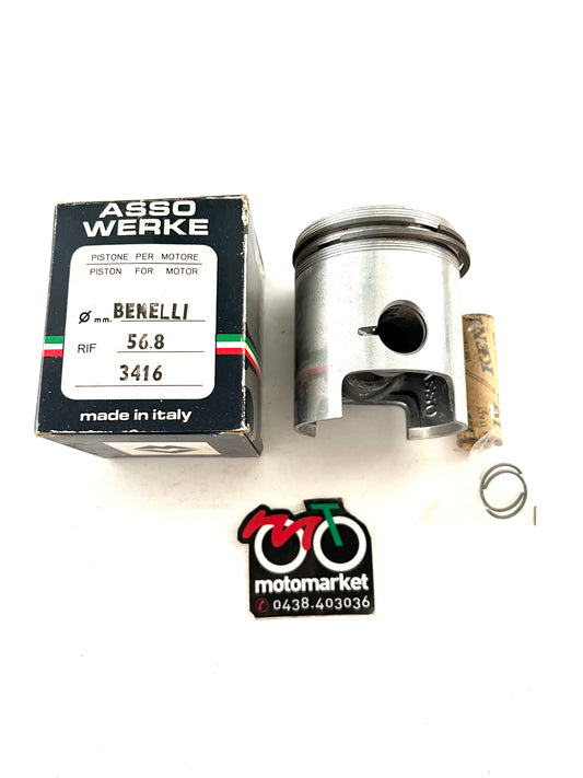 Pistone Benelli 125 2T monocilindrico D.56,8 spinotto 15 art.3416