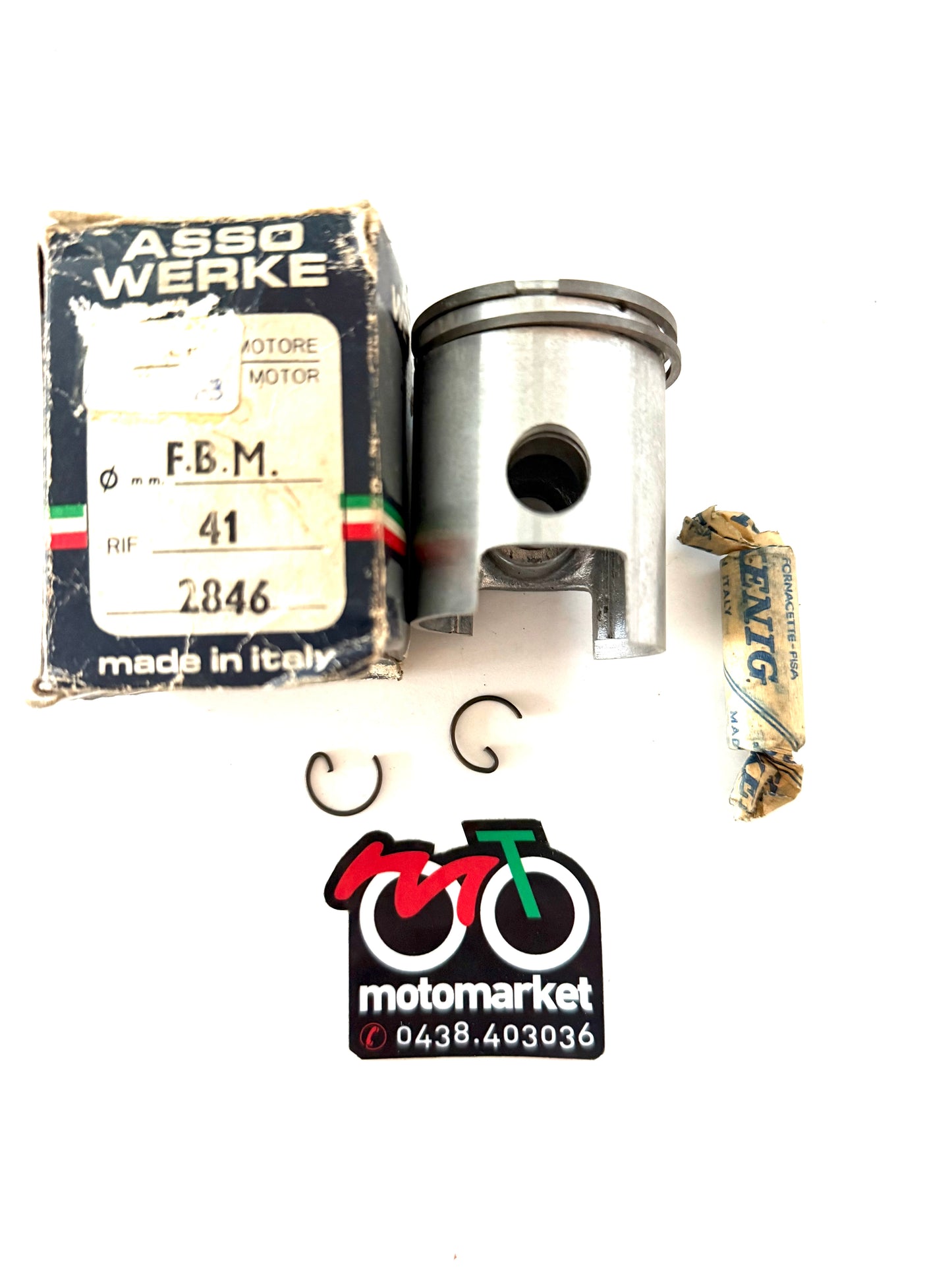 Pistone Minarelli P4-P6 50cc testa piatta D.41 art.2846