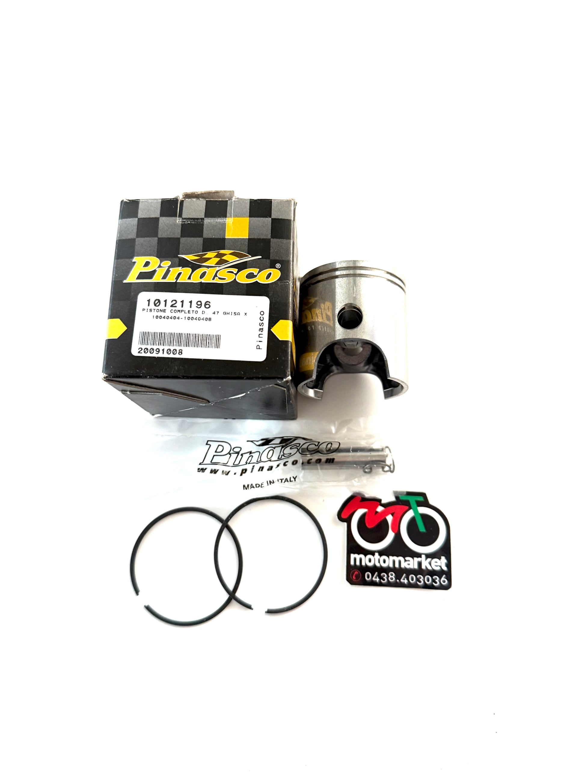 Pistone Pinasco modifica scooter Minarelli spinotto 10 D.47 art.10121196