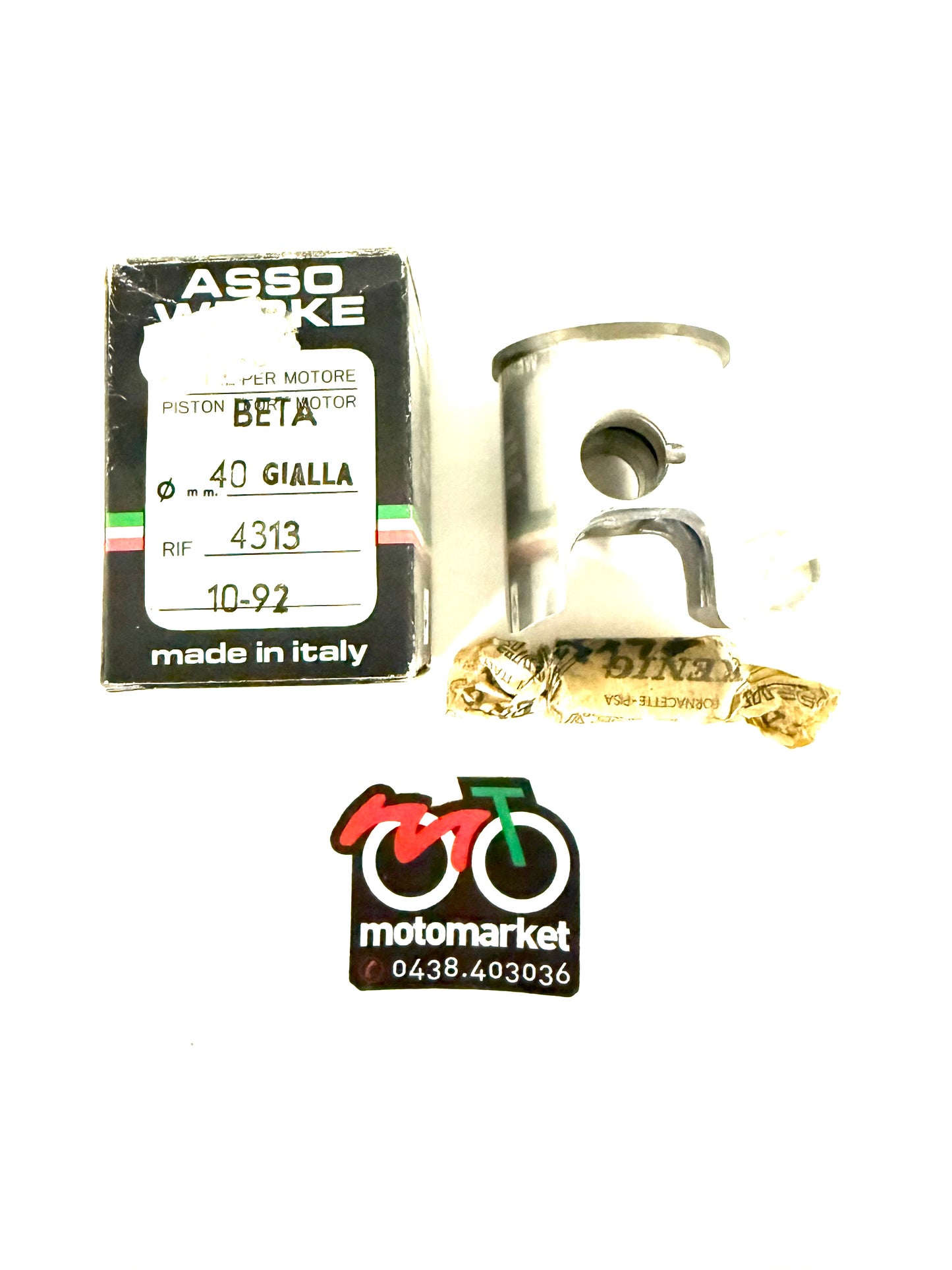 Pistone Beta 50 Trial D.40 spinotto 14 bollino giallo art.4313