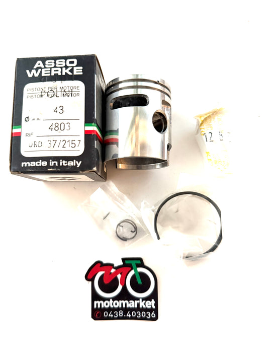 Pistone modifica Polini Piaggio Ciao-Bravo-SI D.43 spinotto 12 art.4803