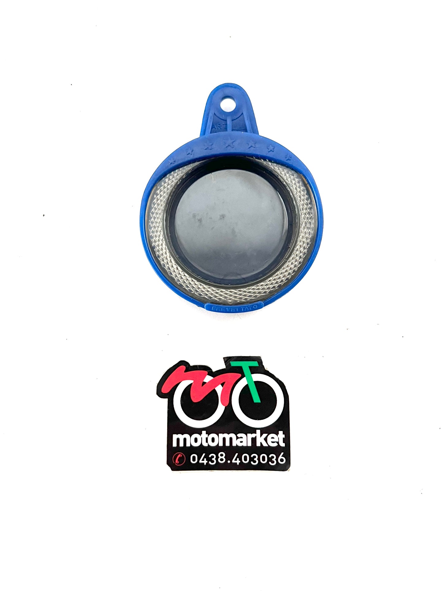 Portabollo ciclomotore epoca blu