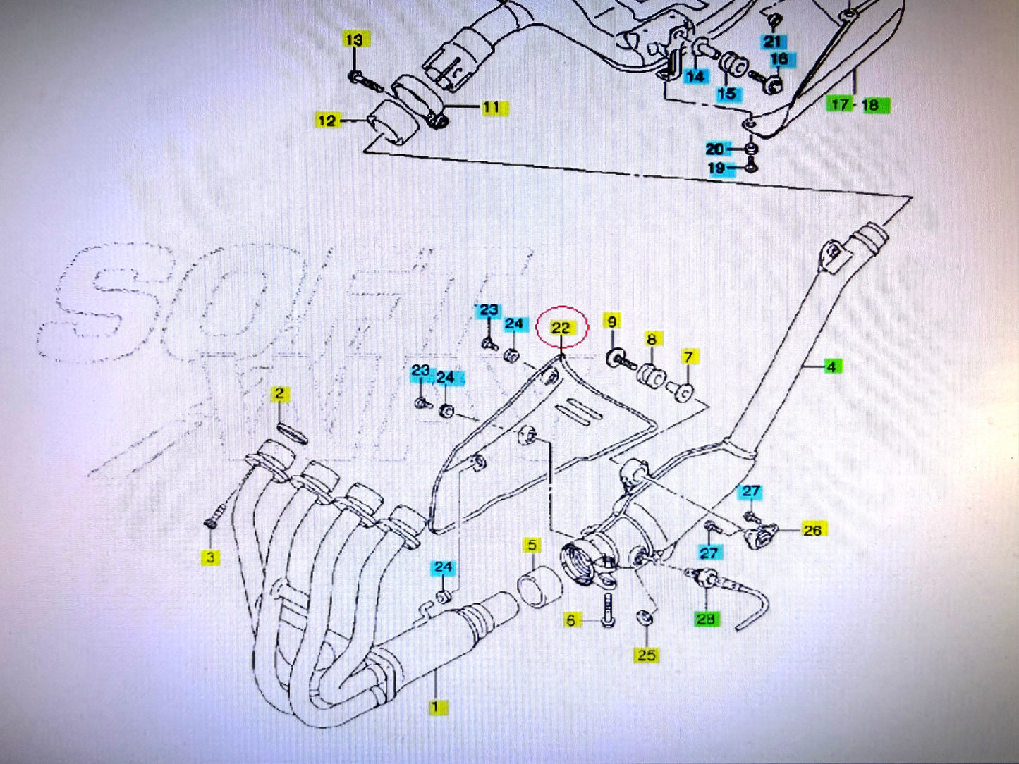Protezione collettore scarico Suzuki GSR600 2006/10 art.1488044G00000