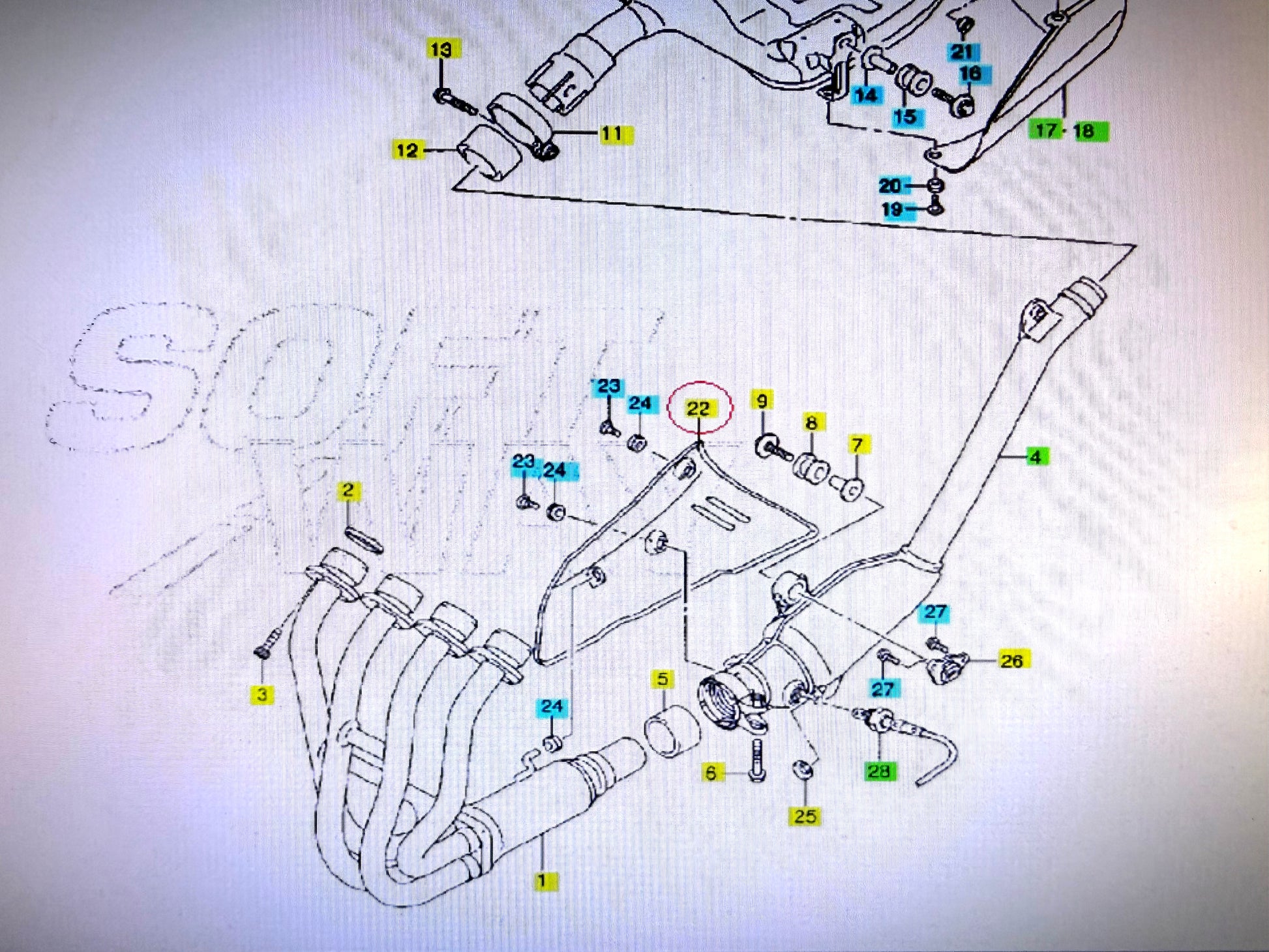Protezione collettore scarico Suzuki GSR600 2006/10 art.1488044G00000