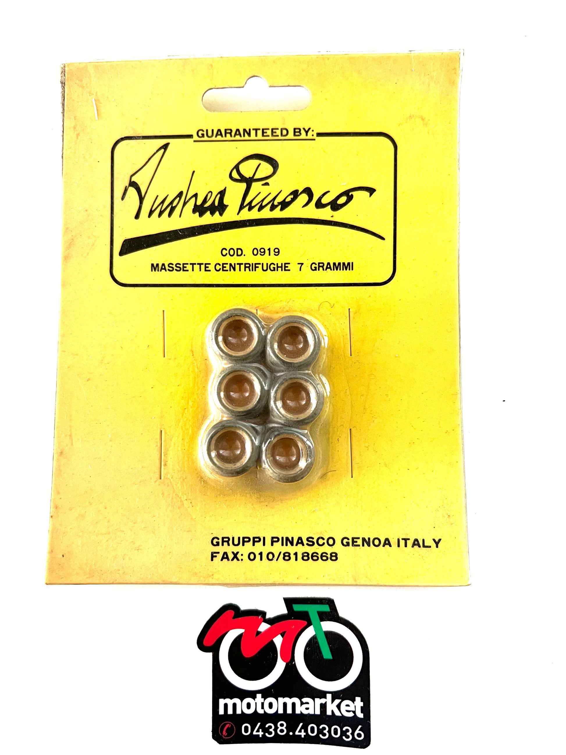 Rulli variatore Pinasco diametro 15X14 da 5 grammi art.0920