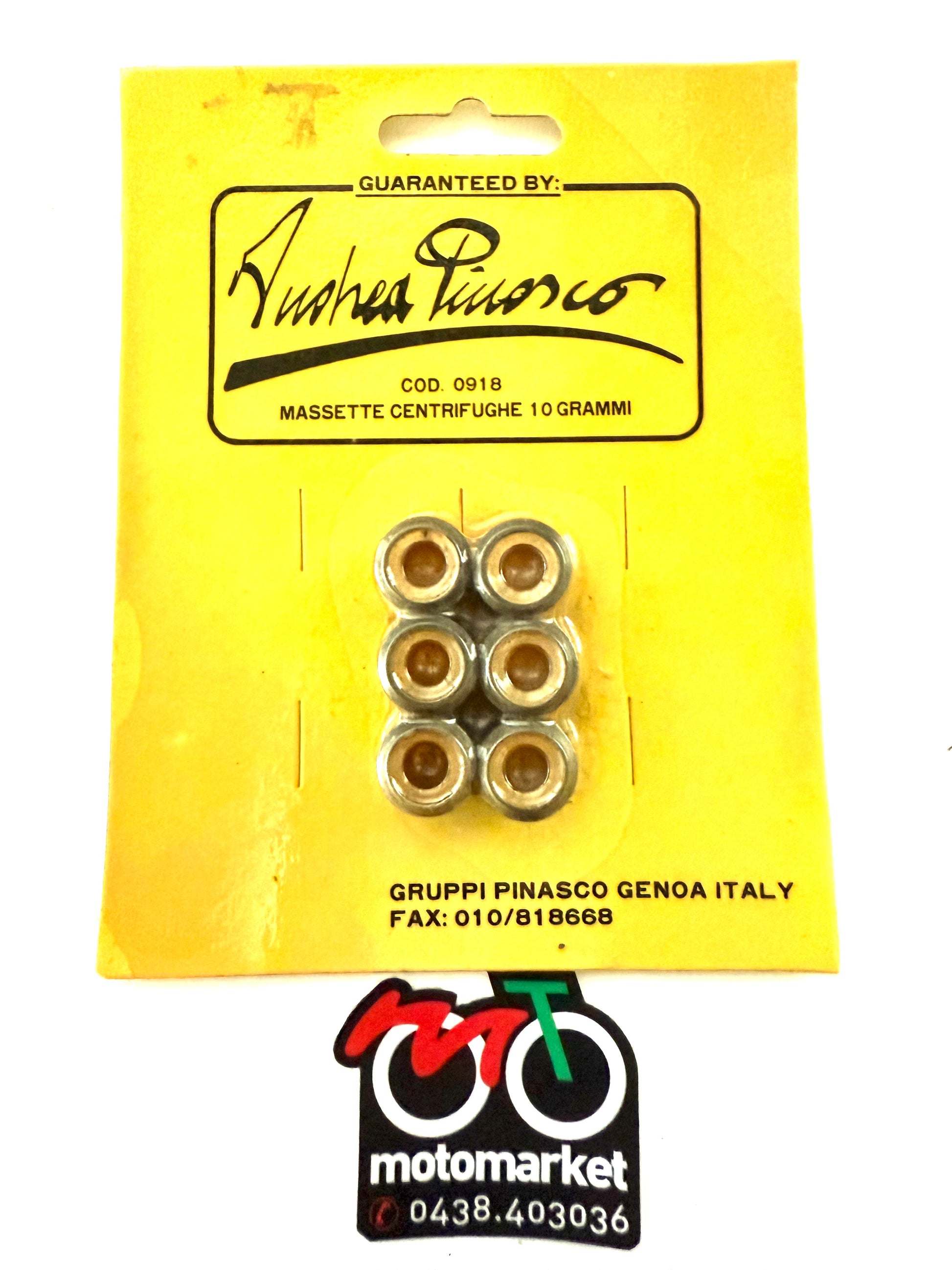 Rulli variatore Pinasco diametro 15X14 da 10 grammi art.0918