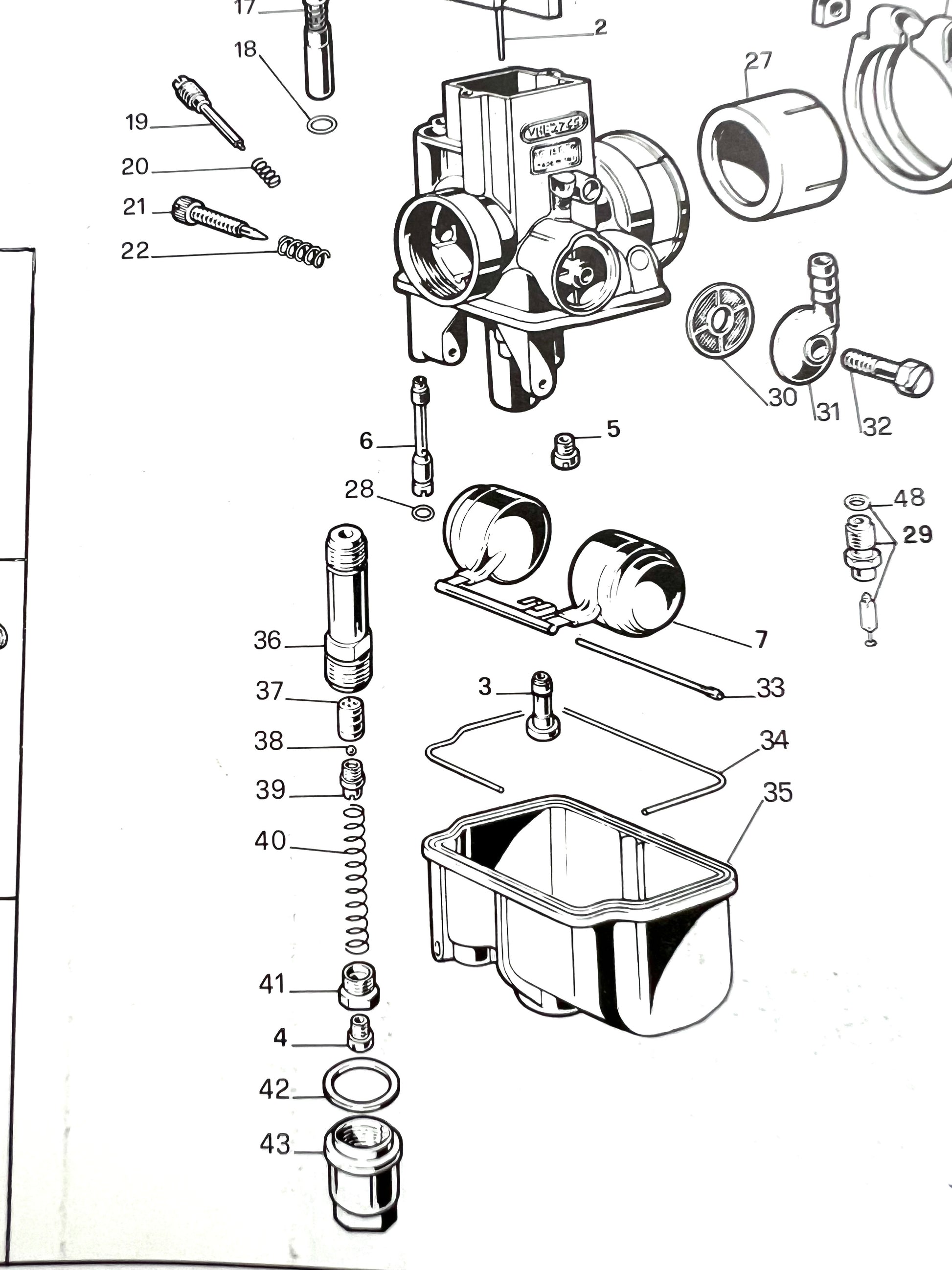 Sede valvola carburatore Dellorto VHBT 29-30 art.7832