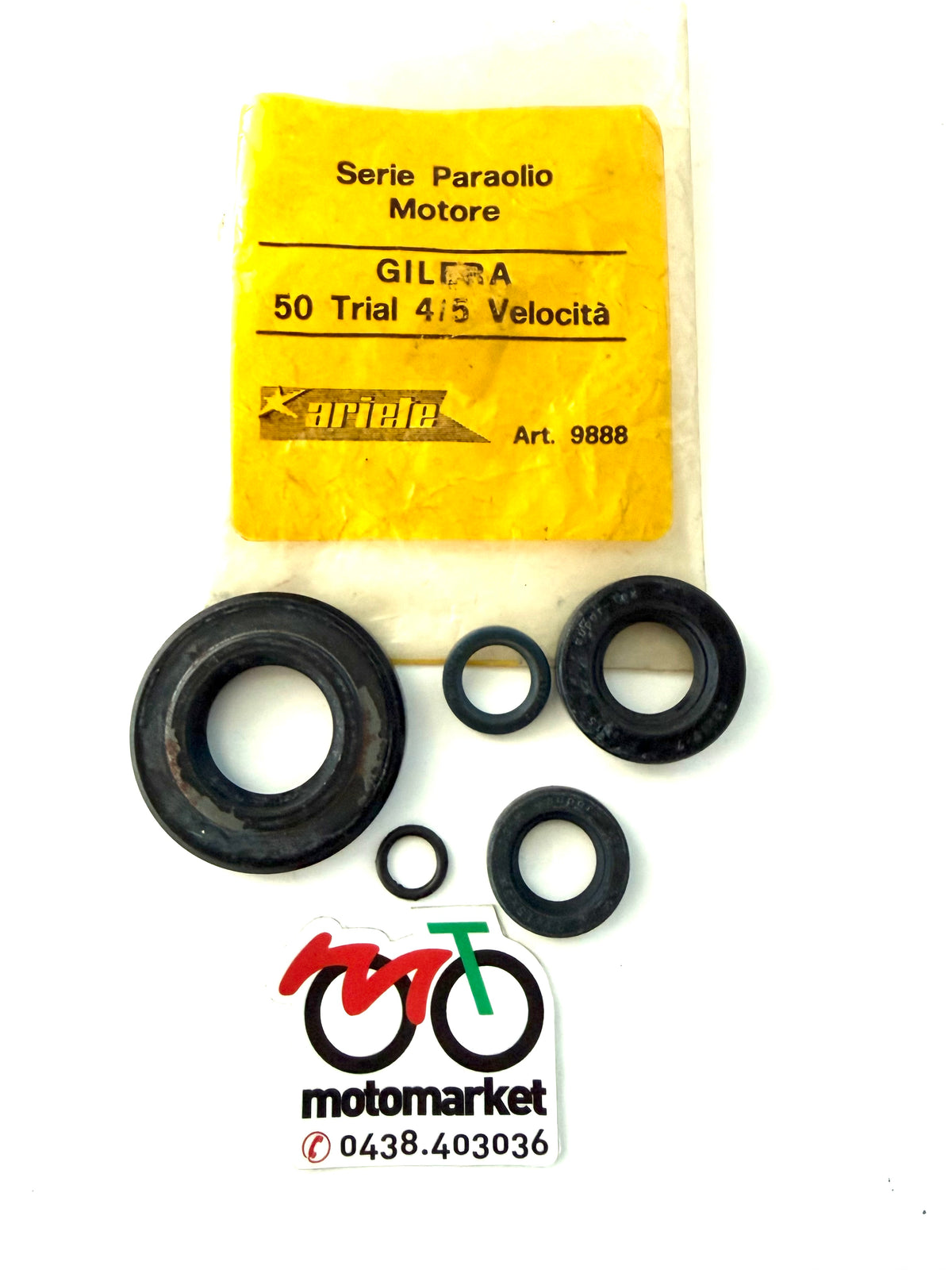 Serie paraolio motore Gilera 50 Trial 4/5 marce art.9888