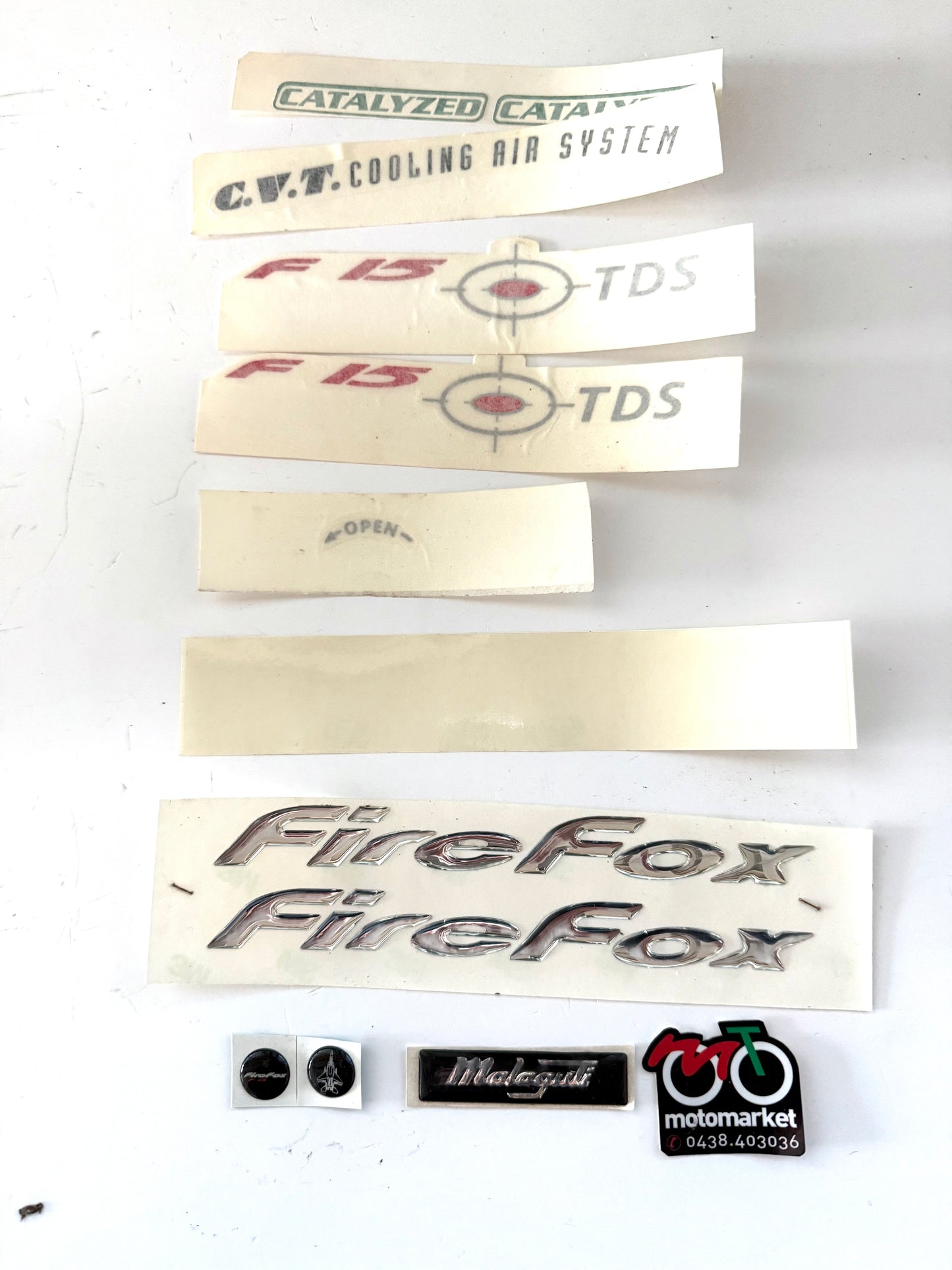 Adesivi carena Malaguti Firefox F15 50cc art.18121191