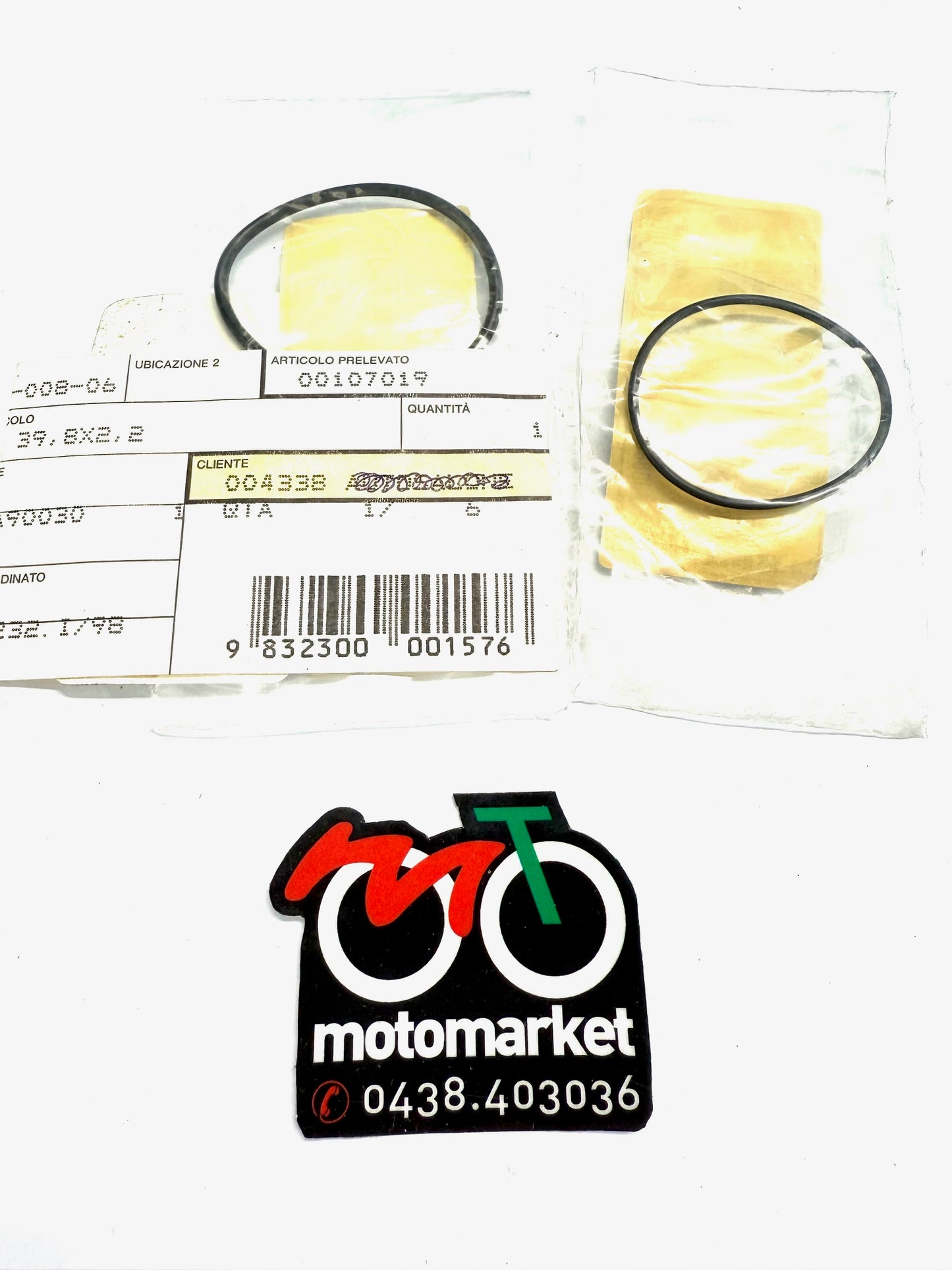 Anelli o-ring puleggia secondaria mobile Kymco 50 2T art.00107019-00107020