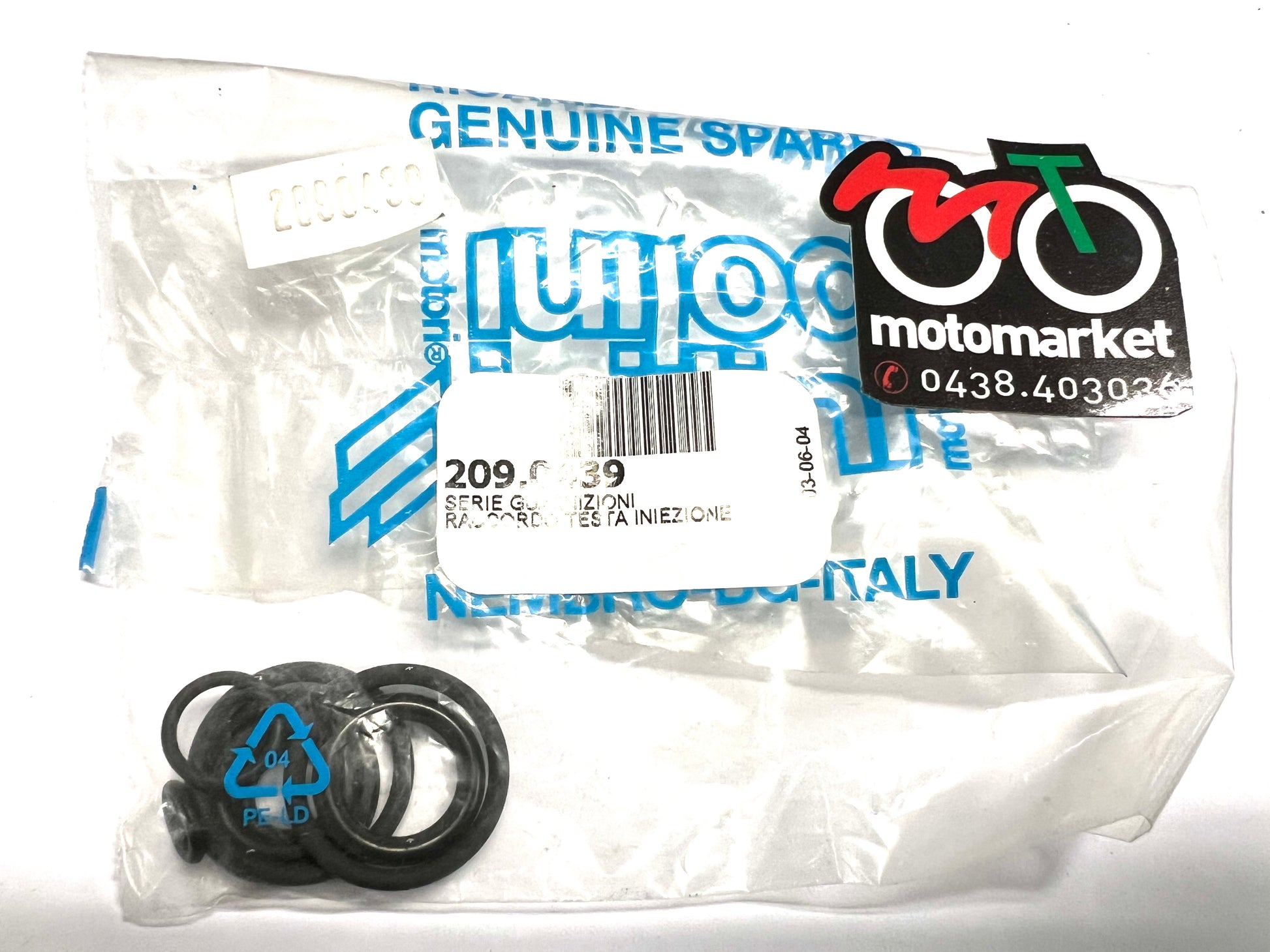 Gommini OR testa modifica Polini NRG Purejet D.47 art.2090439