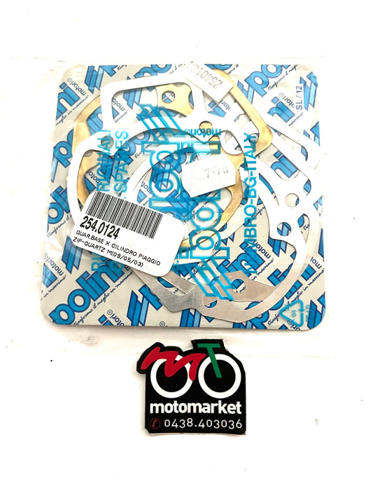 Guarnizioni base cilindro vari spessori Piaggio scooter 50cc art.2540124