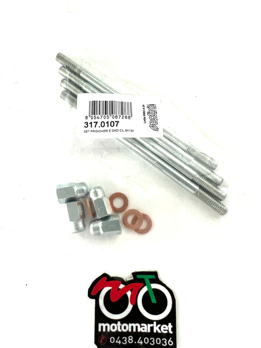 Prigionieri cilindro con dadi D. 6X120 art.3170107