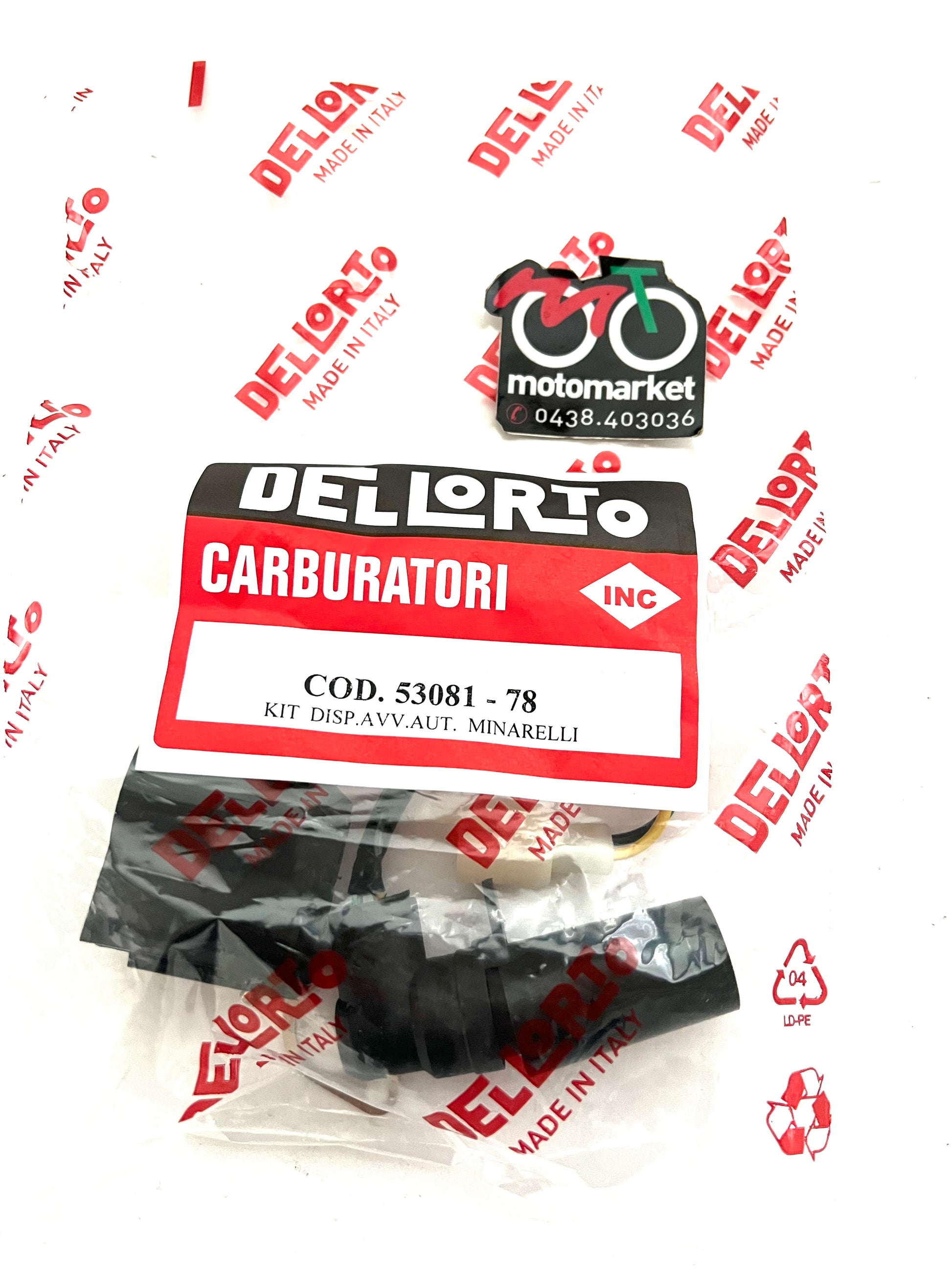 Starter automatico carburatore Dellorto scooter Minarelli 50cc art.53081-78