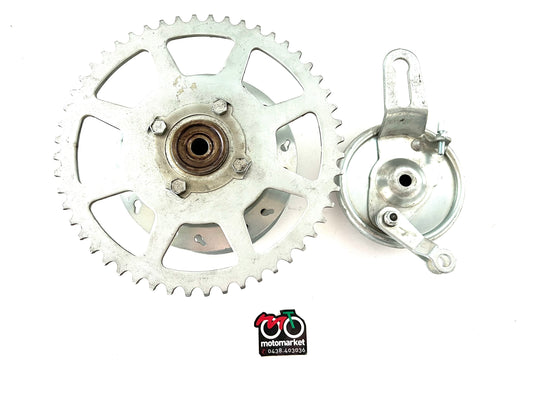 Tamburo ruota posteriore D.118-28 fori-corona Z52 denti