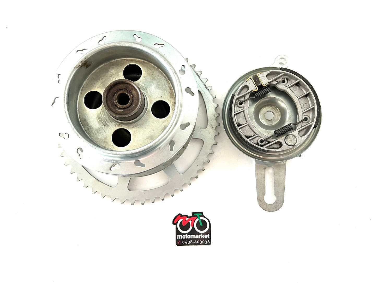 Tamburo ruota posteriore D.118-28 fori-corona Z52 denti