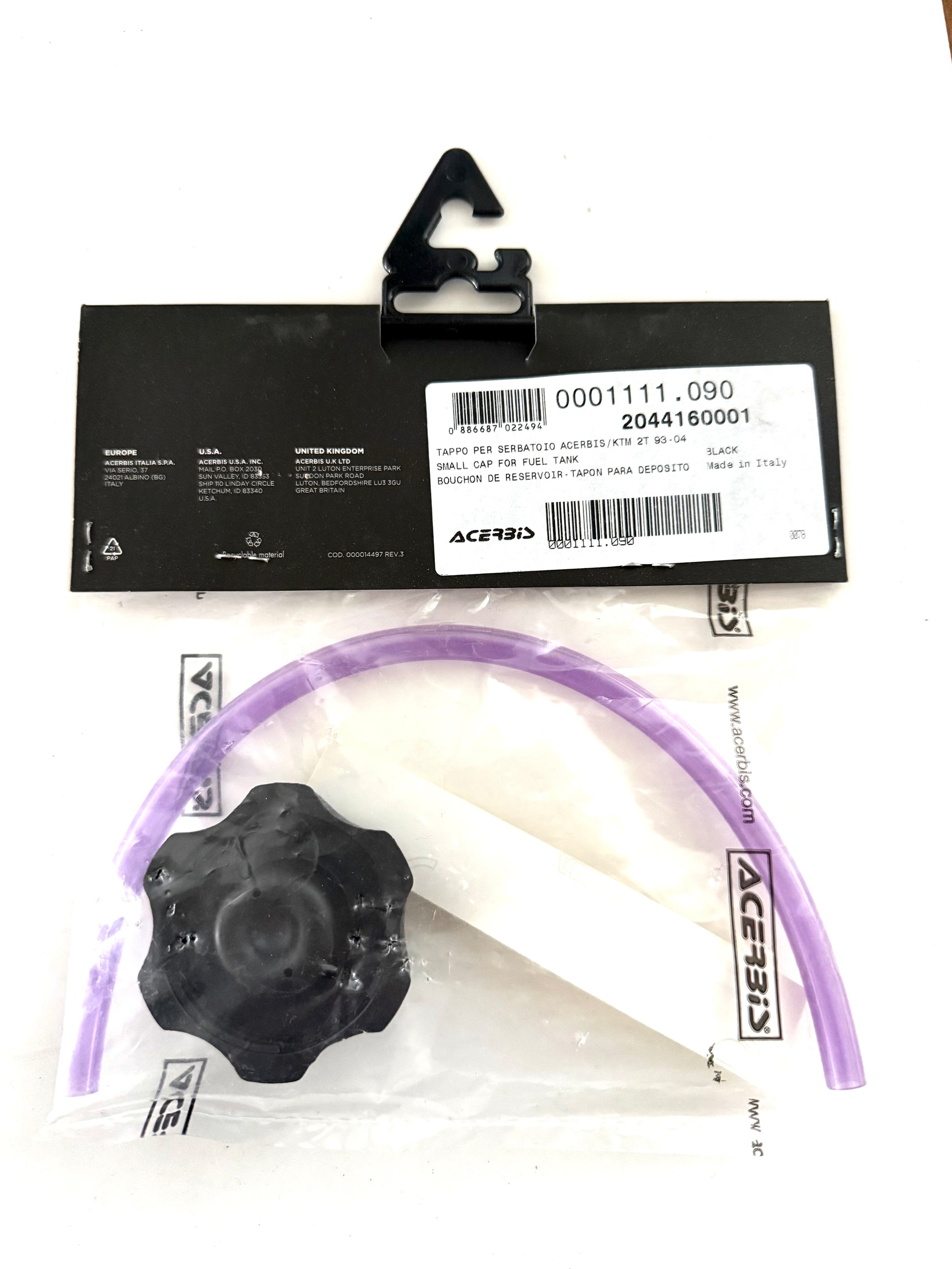 Tappo serbatoio benzina Acerbis KTM 2T 1993/04 D.50mm art.0001111090