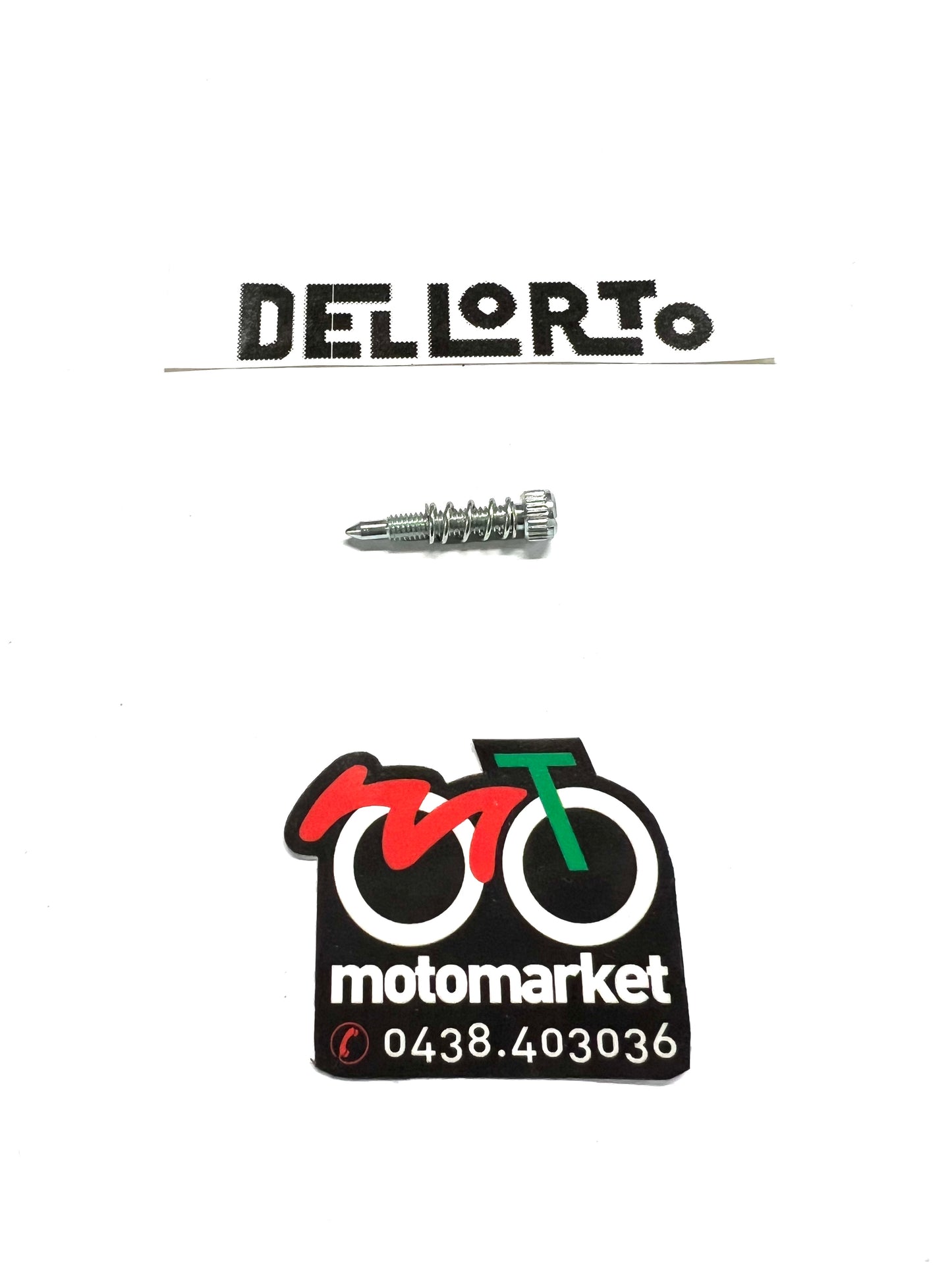 Vite con molla registro minimo carburatore Dellorto SHA 12/10-13/13 Ciao-Bravo- SHA 14/12 art.6140-3606