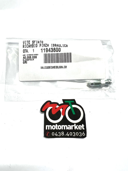 Vite spurgo freno Grimeca Malaguti scooter tutti i modelli D.8mm art.11943600