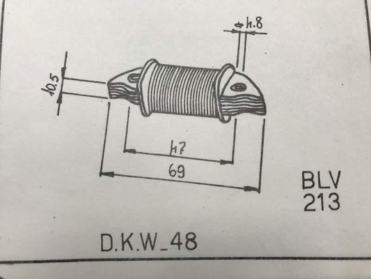 Bobina luce DKW 48 impianto Ducati