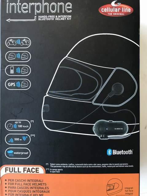 Interfono bluetooth Cellular line per casco integrale