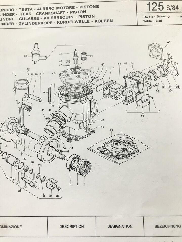 Valvola lamellare motore Hiro 125 LC 1984