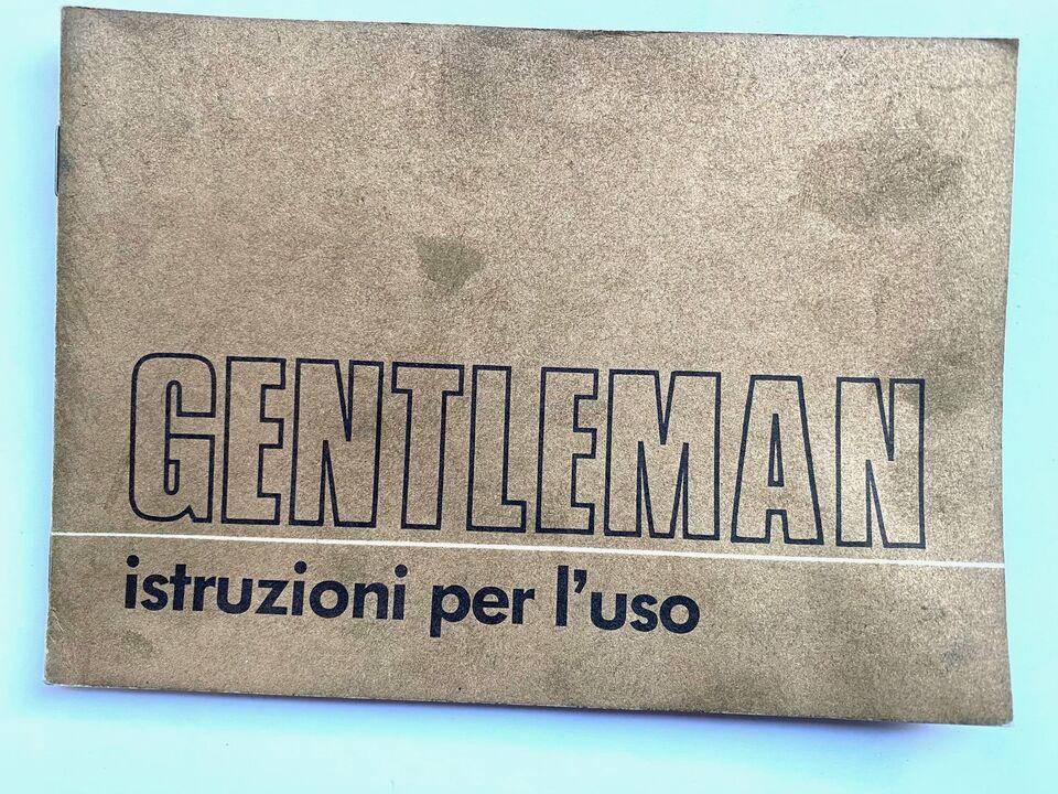 Libretto uso e manutenzione Benelli Gentleman 50cc