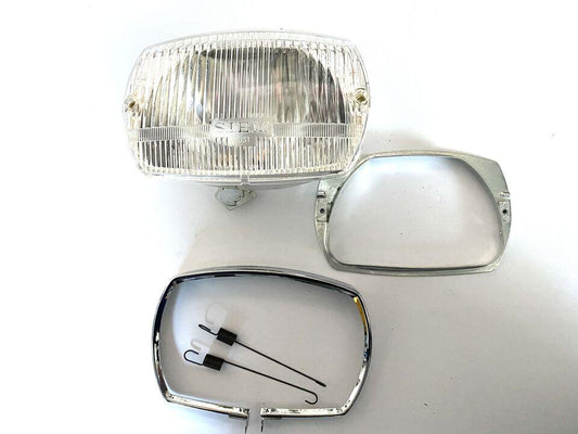 Faro originale Siem con supporto ghiera e molle Vespa 50 Special
