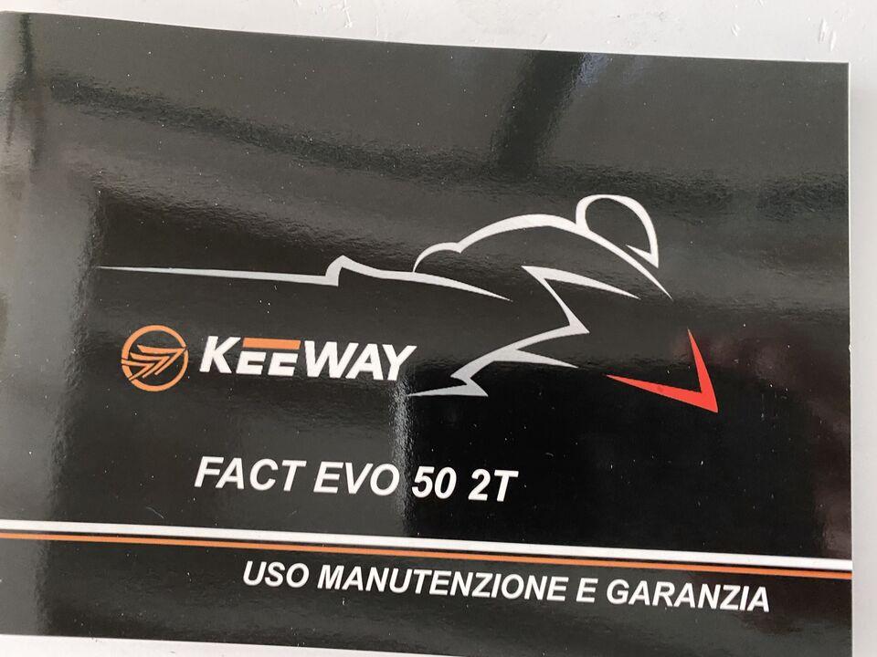 Libretto uso e manutenzione Keeway Fact Evo 2T 50cc