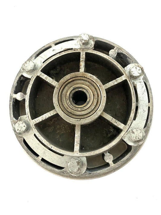 Piatto portacorona con parastrappi moto cross-enduro epoca