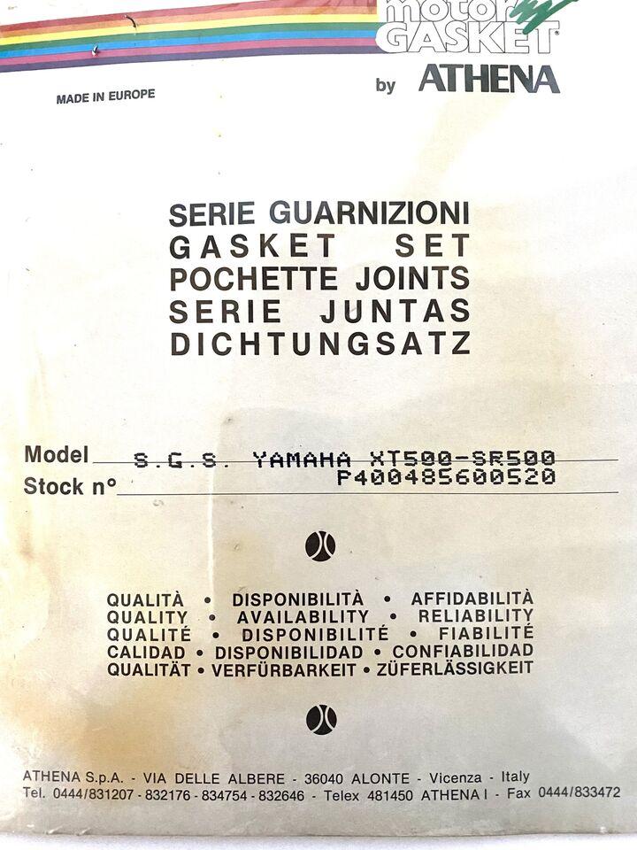 Guarnizioni smeriglio Yamaha XT500 1976-83-Yamaha SR500