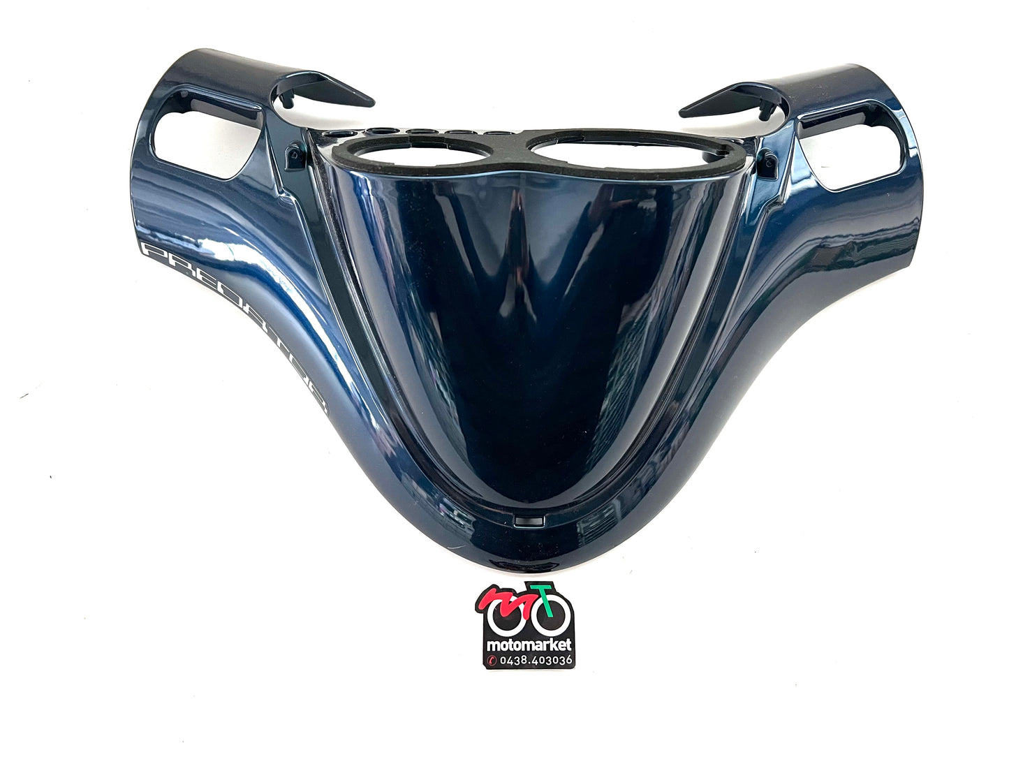 Coperchio coprimanubrio blu Derbi Predator 50cc