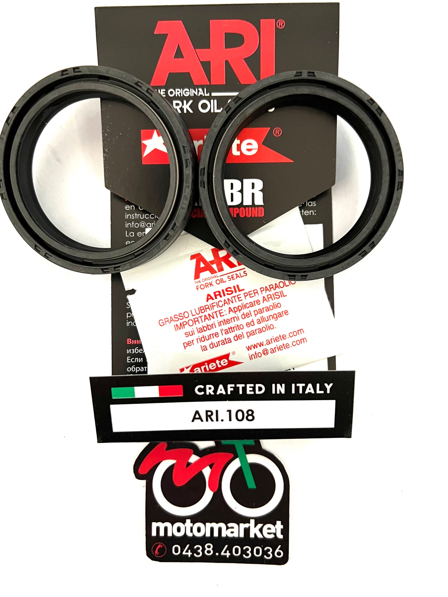 Paraolio forcella diametro 46-58-10,5 art.ARI 108