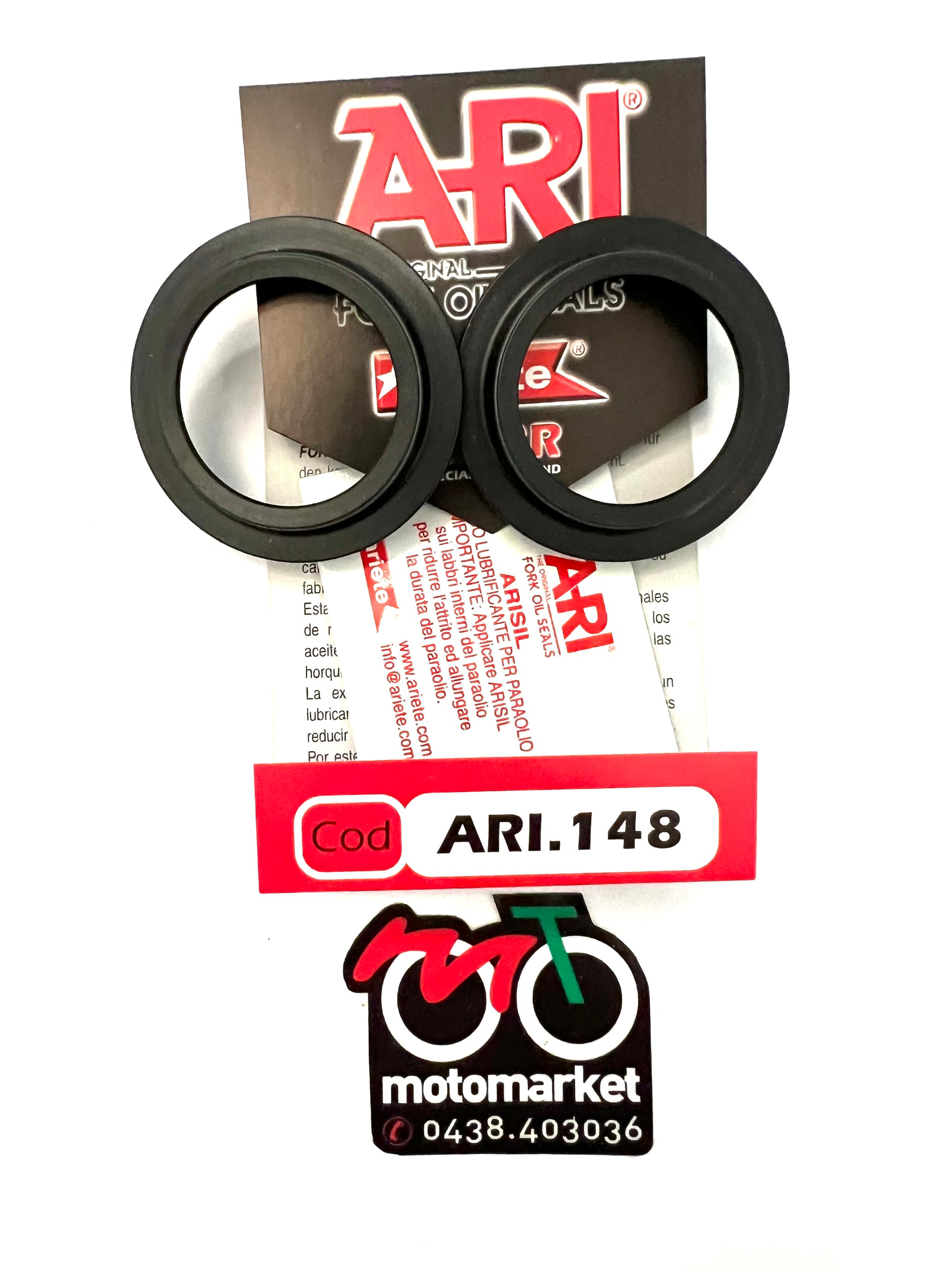 Parapolvere forcella diametro 35-46,8/51,3-5/12,5 articolo ARI 148