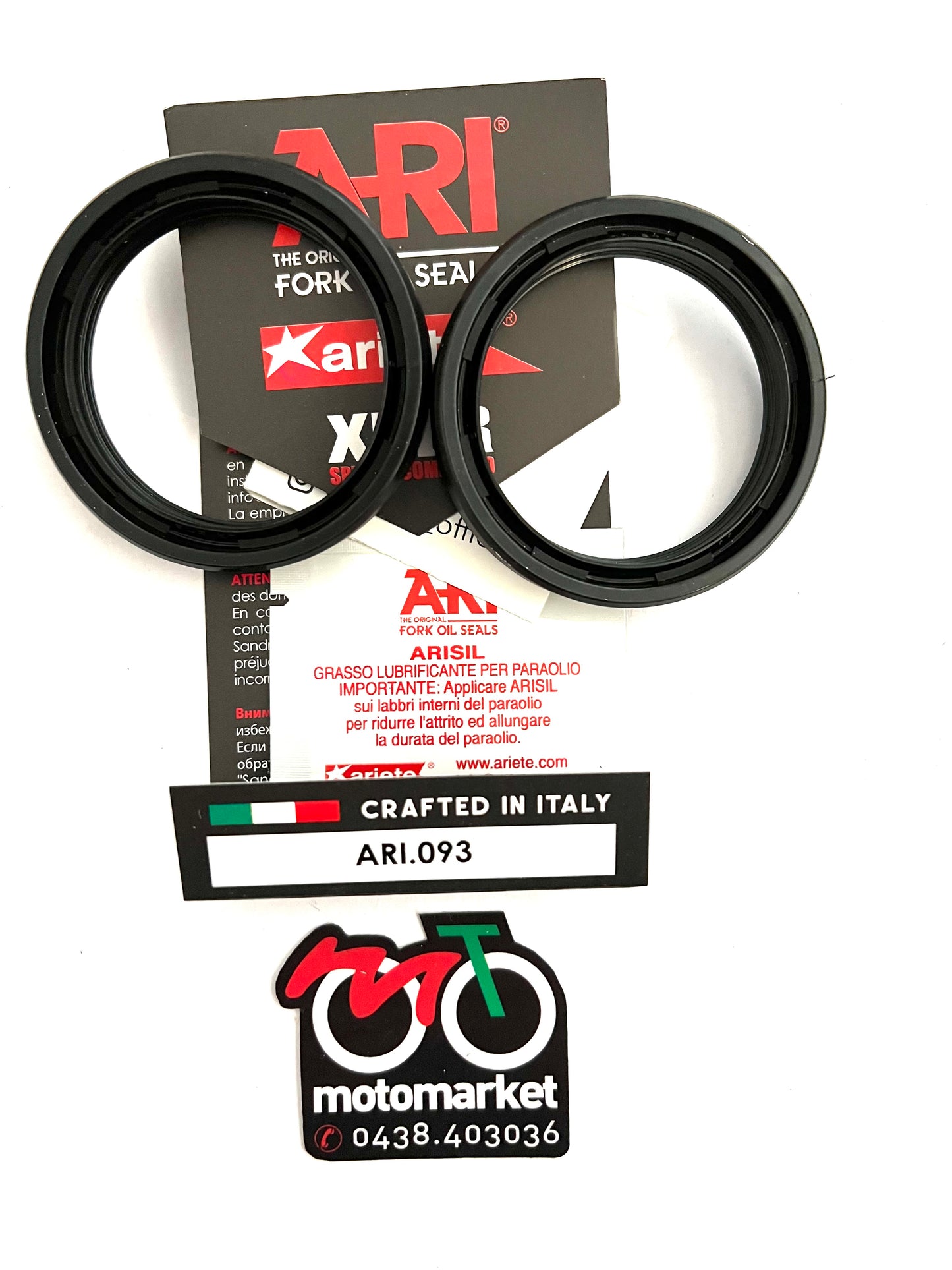 Parapolvere forcella diametro 38-49,1/54-6/15,5 art.ARI 092